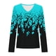 thumbnail image 5 of Ailaofu Long Sleeve Shirts for Women Fall Fashion Basic Trendy V-neck Floral Printed Casual Tops, 5 of 5