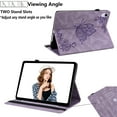 thumbnail image 3 of iPad 9th Generation 10.2 inch 2021 Smart Case,iPad 8th Gen 2020 Dteck Butterfly Pattern Leather Card Holder Wallet Case Kickstand Hybrid Rubber Folio Flip Cover for iPad 7th Gen 10.2" 2019,Purple, 3 of 6