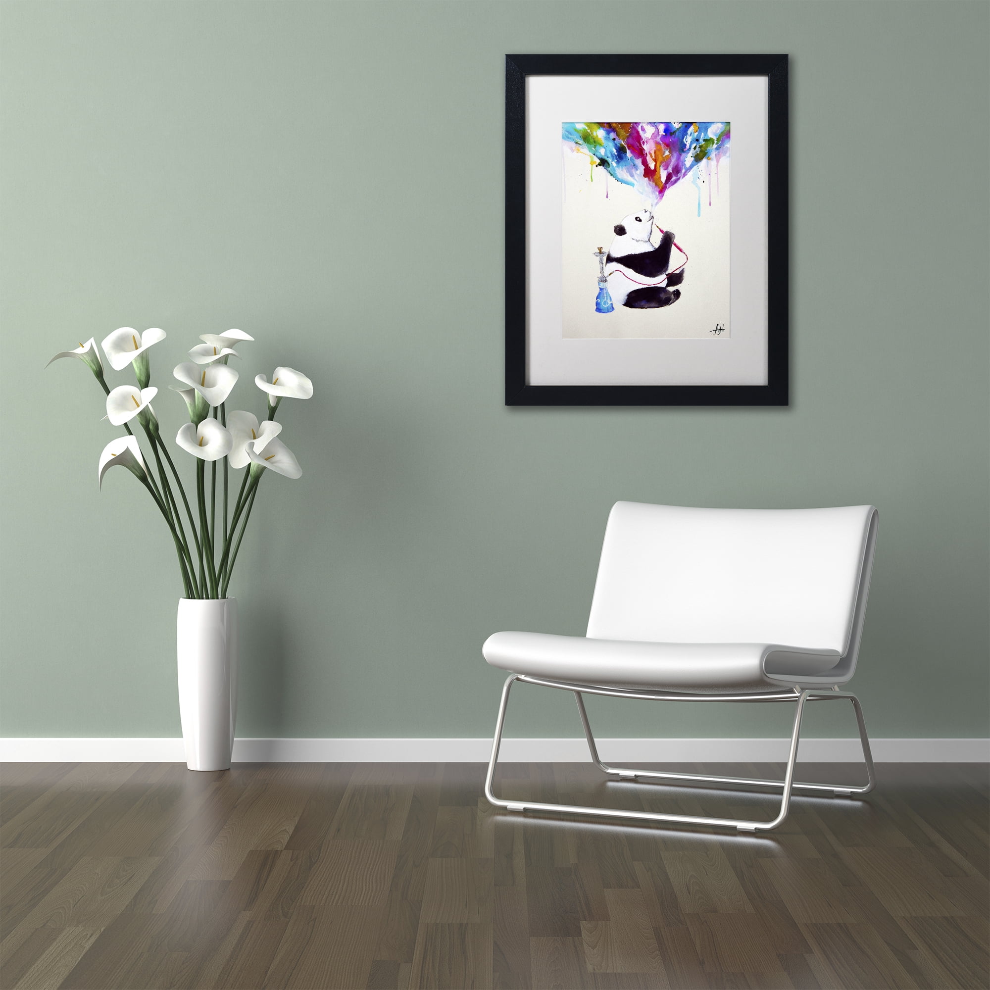 Trademark Fine Art 'Chai' Black Framed Art by Marc Allante