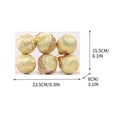 thumbnail image 5 of LSLJS Christmas Tree Ball Ornaments for Xmas Tree - 3.15" Sparkling Shatterproof Xmas Tree Hanging Bauble Sphere Multi-style Shiny Christmas Ball Pendants Christmas Decorations for Party(6 Pcs), 5 of 6