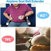 GENREEN Adjustable 7-32" Airplane Seat Belt Extender
