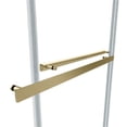 thumbnail image 2 of Vinnova Spezia 48" W x 76" H Double Sliding Frameless Glass Shower Enclosure in Gold, 2 of 12