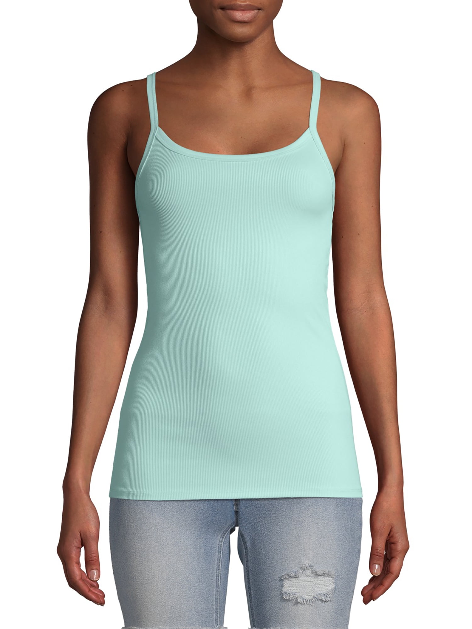 No Boundaries Sleeveless Camisole Spaghetti Straps Tank Top (Juniors) 1 Pack