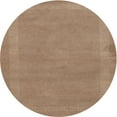 thumbnail image 1 of Ahgly Company Indoor Round Contemporary Orange Brown Abstract Area Rugs, 6' Round, 1 of 6