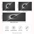 thumbnail image 4 of Haosy Satin Pillowcase for Hair and Skin Standard Cooling Silk Pillow Case with Envelope Closure Solar Eclipse 20"x26", 4 of 9