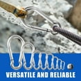 thumbnail image 5 of Small Carabiner Clip Hooks, 25pcs 1.57 inch Carabiners Heavy Duty, 304 Stainless Steel Spring Snap Hook Fits Camping Hiking, Metal Clips for Rope Chain Keys Rings, 5 of 7