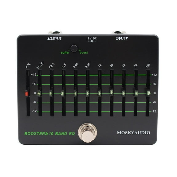 For MOSKYAUDIO 10 Band EQ Guitar Effect Pedal with Improved Audio Output