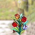 thumbnail image 5 of TOWED22 Acrylic Flat Window Hanging Decoration With Flower Design 1PC(A), 5 of 5