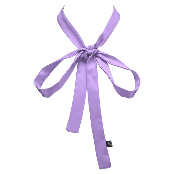 Fashion Scarves for Women, Silky Satin Head Scarf 63" x 1", Light Purple