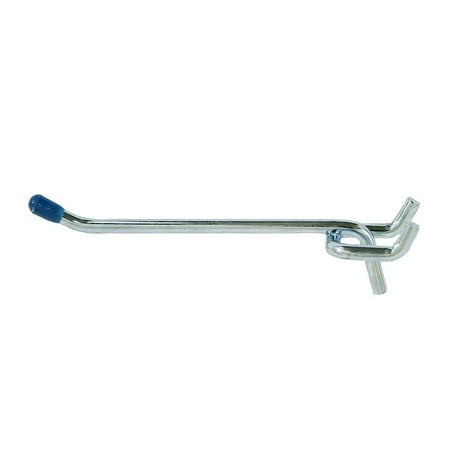 

1 Pc Crawford Zinc Plated Silver Steel 4 In. Peg Hooks 2 Pk