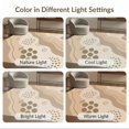 thumbnail image 7 of ODIKA 9'x12' Tan Beige Abstract Flowing Waves Handwoven Washable Area Rug Contemporary Swirl Motifs with Scattered Circle Non-Shedding, Easy Care for Master Suite, California King, Under Bed, 7 of 7