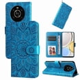 thumbnail image 1 of Funda tipo cartera GANGXUN para Honor Magic 4 Lite 4G/5G , diseño girasol, cuero PU, soporte, cierre magnético, tarjetero, 1 of 5