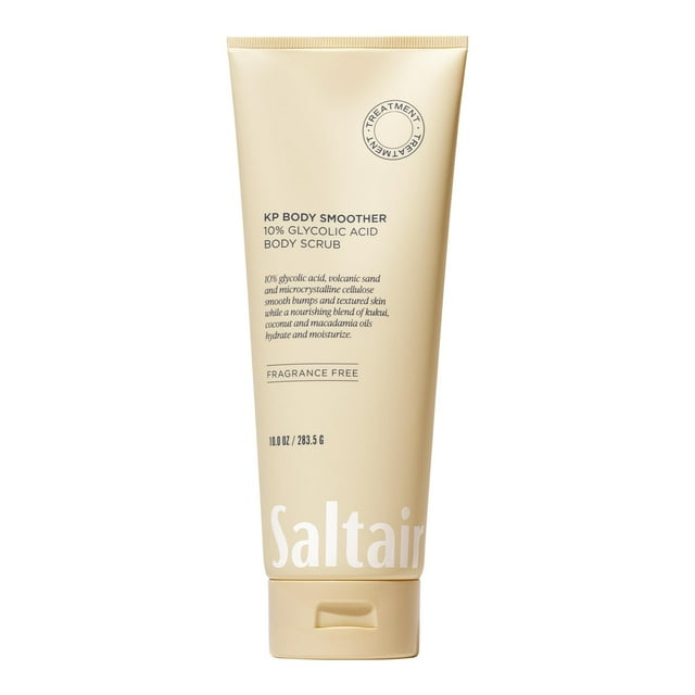 Exfoliante corporal Saltair KP con 10% de ácido glicólico y arena volcánica, 300 ml