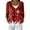 Wine, variant on Women's Fashion Long Sleeve Christmas Snowman Snowflake Print Jacket Cardigan for Holiday Party and Casual Daily Wear,Watermelon Red,XL