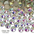 thumbnail image 1 of ¡Promoción! Diamantes de imitación transparentes AB sin fijación en caliente ss16 ss20, cristales con parte posterior plana, piedra de cristal, brillos strass para ropa de uñas 3d, boda Tan Jianjun unisex, 1 of 2
