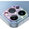 thumbnail image 1 of Camera Lens Protector Compatible with iPhone 13 Pro & 13 Pro Max for Women Girls Bling Glitter Diamond Metal Lens Protective Decoration Cover Accessories for 13 Pro / 13 Pro Max (Colorful), 1 of 4