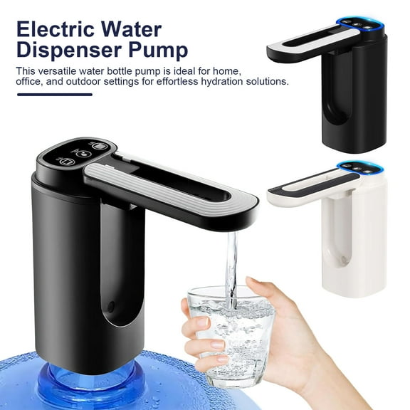 Yesbay Automatic Water Bottle Pump Dispenser for 2-5 Gallon Bottle USB Charging Portable Electric Water Dispenser Pump for Home Office Outdoors
