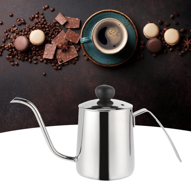 Bouilloire à Café, 250ml en Acier Inoxydable Cafetière Outil de Café Testé Professionnellement
