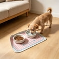thumbnail image 4 of LiUMX Rectangular Silicone Pet Feeding Mat for Cats and Dogs, Non-Slip Waterproof Placemat with Spill-Proof Raised Edges, Easy-Clean Dishwashable Pet Bowl Tray, 4 of 6