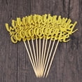 thumbnail image 3 of Golden Cake Decor Insert Cards for Birthday Parties and Festivals Beautiful Shining Paper Decor 10pcs, 3 of 8