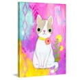 thumbnail image 2 of Marmont Hill "White Kitty" by Jill Lambert Painting Print on Wrapped Canvas, 2 of 5