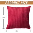 thumbnail image 6 of AUQ Decorative Pillow Covers Premium Yarn 16X16 Pillow Covers Soft & Skin-Safe Throw Pillow Cover Style1, 6 of 7
