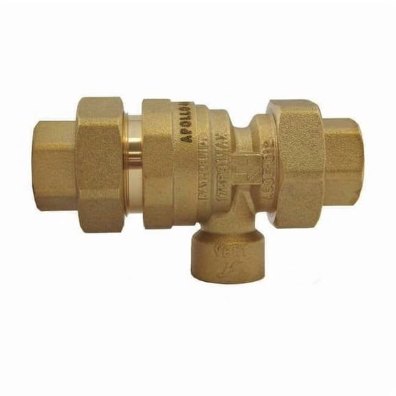 Apollo Valves Backflow Valve,Forged Brass,1/2" Size 4ALF4A33AM