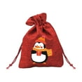 thumbnail image 2 of Christmas Decoration Supplies Linen Apples Bags Candy Bags Cartoons Gift Bags Christmas Bags Small Storage Bags, 2 of 7