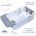 thumbnail image 3 of Bañera Tina Plegable Para Bebé Con Base Ibaby Fontana Transp Transparente Fontana gris, 3 of 5
