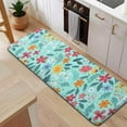 thumbnail image 5 of Pioneer Flower Floral Print Pattern Kitchen Rug Mat,Kitchen Runner Rugs Non Skid Washable,Decorative Kitchen Floor Mats for Kitchen,Sink,Laundry,17"x47.2", 5 of 7