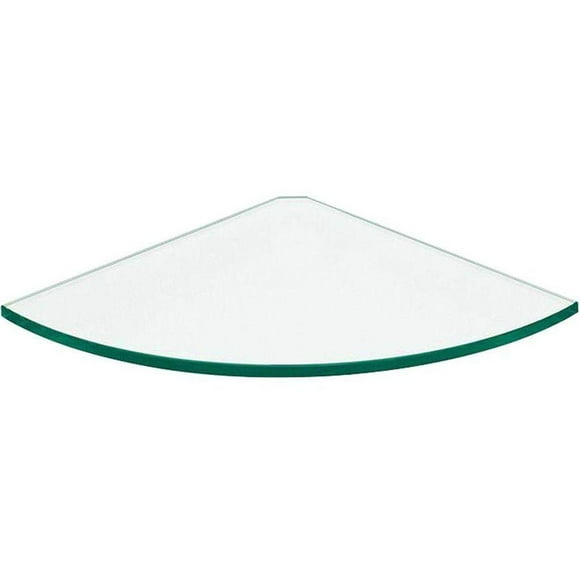 Estante Dolle de vidrio transparente de 25 x 25 x 0,8 cm, 5/16 pulgadas de grosor