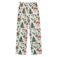 thumbnail image 2 of joogoo Vintage Santa Claus Trees Pajama Pants Pj Bottoms Sleepwear Lounge XL, 2 of 9