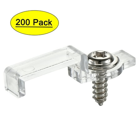 

LED Strip Mounting Brackets Fixing Clips with Screws for 10mm Wide 5050 Waterproof LED Strip Nylon 200Pcs