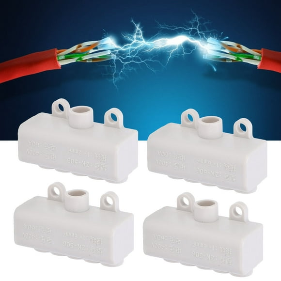 Connecteur de Fil, Répartiteur Principal Haute Puissance Facile à Utiliser pour Câblage de Lumière en Dôme pour Câblage de Compteur Électrique pour Câblage d'Interrupteur 1-in-2-outZK-306,1-in-4-outZK-506