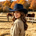thumbnail image 2 of LIUYUNNN Oversized Cowboy Hat Classic Cowboy Hat Western Headwear For Outdoor Festival Sun, One Size, 2 of 4
