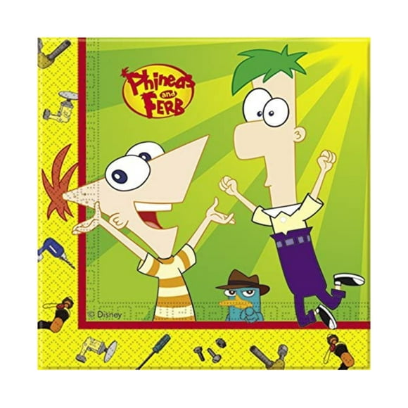 Phineas And Ferb Paper Napkins (Pack of 20)
