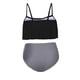 thumbnail image 4 of trajes de baño de las mujeres conjunto de bikinis de cintura alta de mujer vintage push up traje de baño negro 2xl Negro 2XL Magideal trajes de baño de las mujeres, 4 of 7