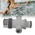 thumbnail image 1 of Válvula De émbolo De Manguera De Piscina, Arandela Sellada A Prueba De Fugas, Válvula De émbolo De Piscina De Plástico De Repuesto Para Mantenimiento De Bomba De Piscina, 1 of 7