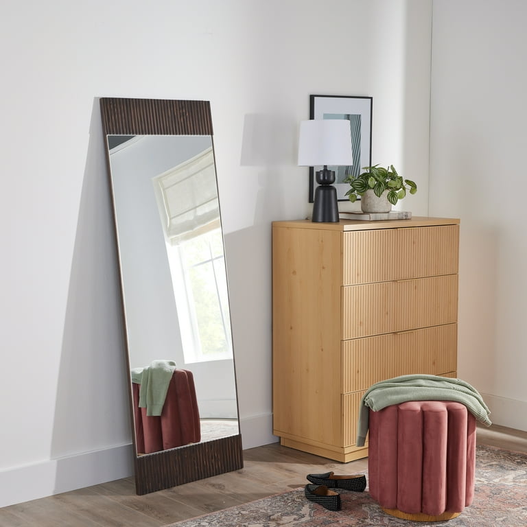 Better Homes & Gardens Lillian 22x64 Walnut Full-Length Mirror