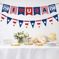 thumbnail image 3 of 250th Anniversary Party Decoration Banner, Independence Day Triangle Pennant Flag Garland for 4th of July and Memorial Day,July 4th Decorations, 3 of 6