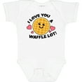 thumbnail image 3 of Inktastic I Love You a Waffle Lot with Cute Happy Waffle Boys or Girls Baby Bodysuit, 3 of 5