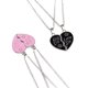 thumbnail image 2 of Collar con colgante de corazón de rompecabezas, ideal como regalo de graduación para hermana mayor (rosa), 2 of 5
