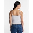 thumbnail image 3 of No Boundaries Sequin Lace Trim Cami Top, Women's XXS-XXL, 3 of 5