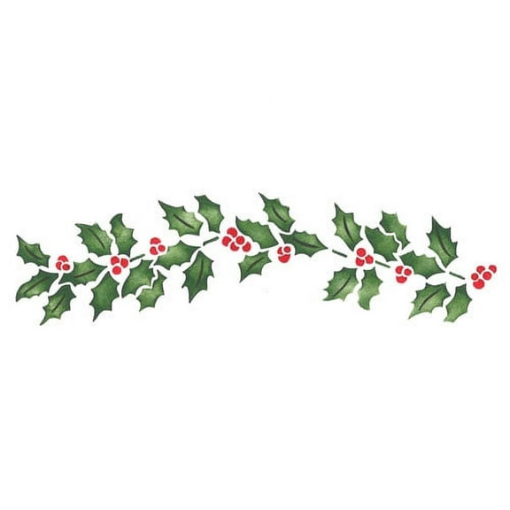 Designer Stencils Holly Garland 2” Art Stencils