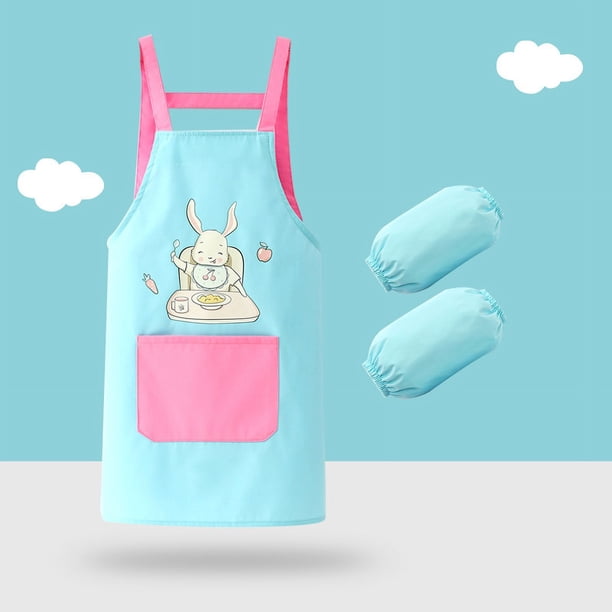 Delantal impermeable para niños, para cocina, para bebés, niños y niñas, para comer, pintar, para guardería, arte, con capucha y pechera
