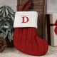 thumbnail image 1 of Initial Alphabet Christmas Stockings 7inch Letter Personalised Xmas Stocking Letter Personalised Xmas Stocking 26 Soft Stockings Decorations For Family Party, 1 of 2