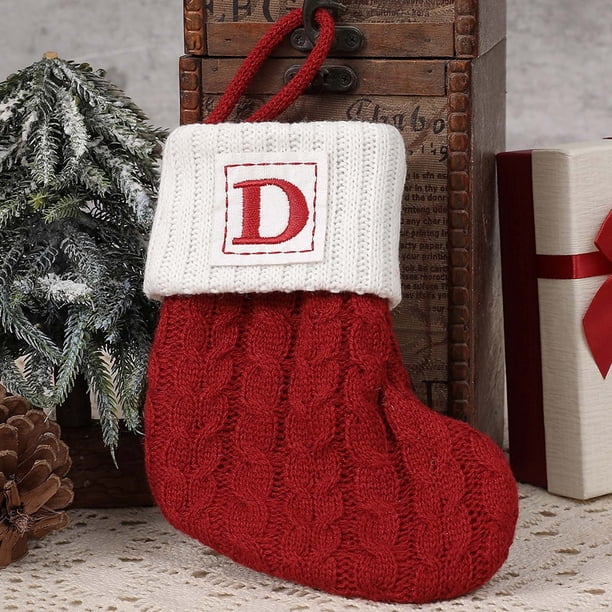 Initial Alphabet Christmas Stockings 7inch Letter Personalised Xmas Stocking Letter Personalised Xmas Stocking 26 Soft Stockings Decorations For Family Party