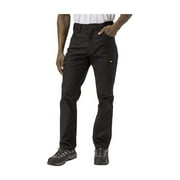 CAT Workwear Men's Stretch Canvas Straight Fit Utility Pant, Black, 36/32