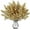 Gold, variant on 15 Pcs Babys Breath Artificial Flowers Gypsophila Bouquets Bulk Real Touch Fake Silk Flowers for Home Wedding DIY Floral Arrangement Kitchen Table Centerpiece Christmas Decoration (Gold)