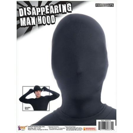 Halloween Disappearing Man Black Hood